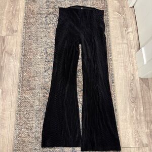 Free People Black Ribbed Pants